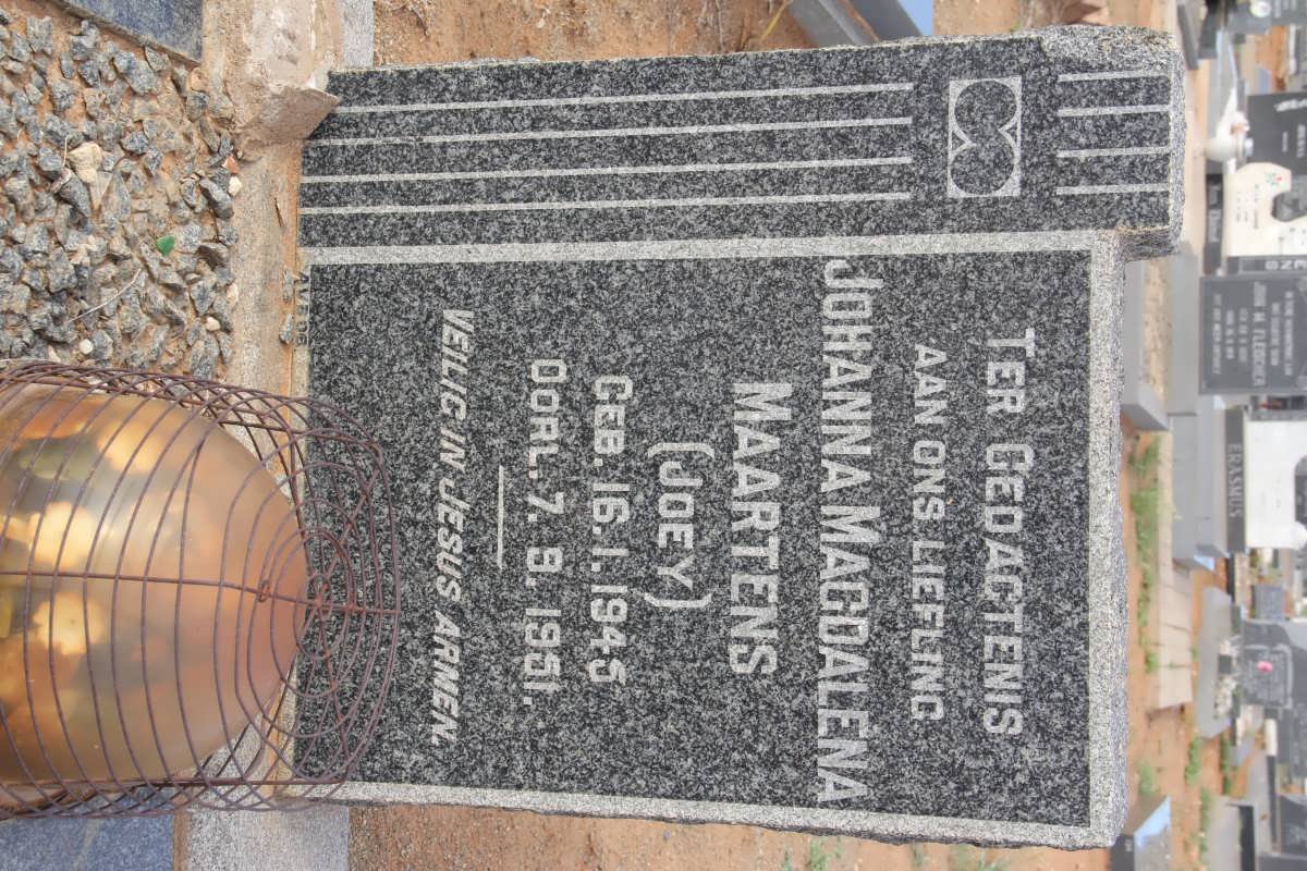 MAARTENS Johanna Magdalena 1945-1951