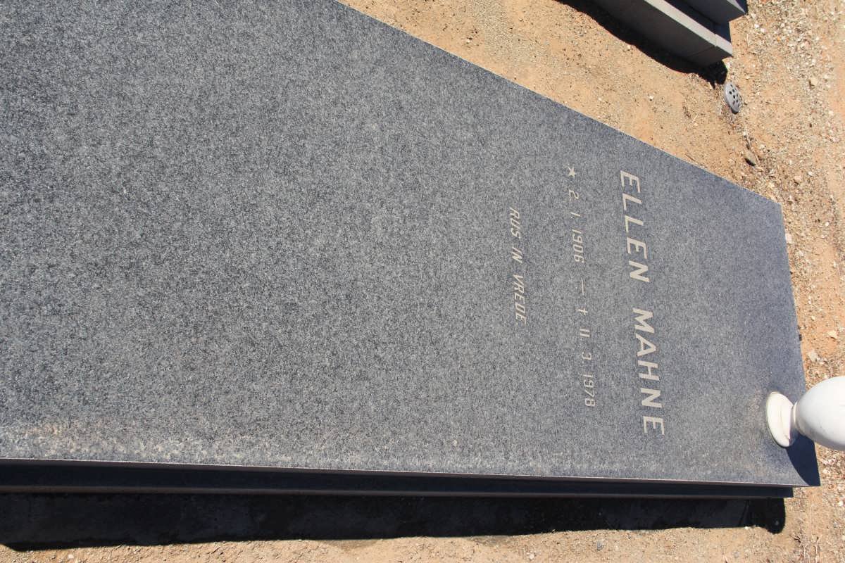 MAHNE Ellen 1906-1978