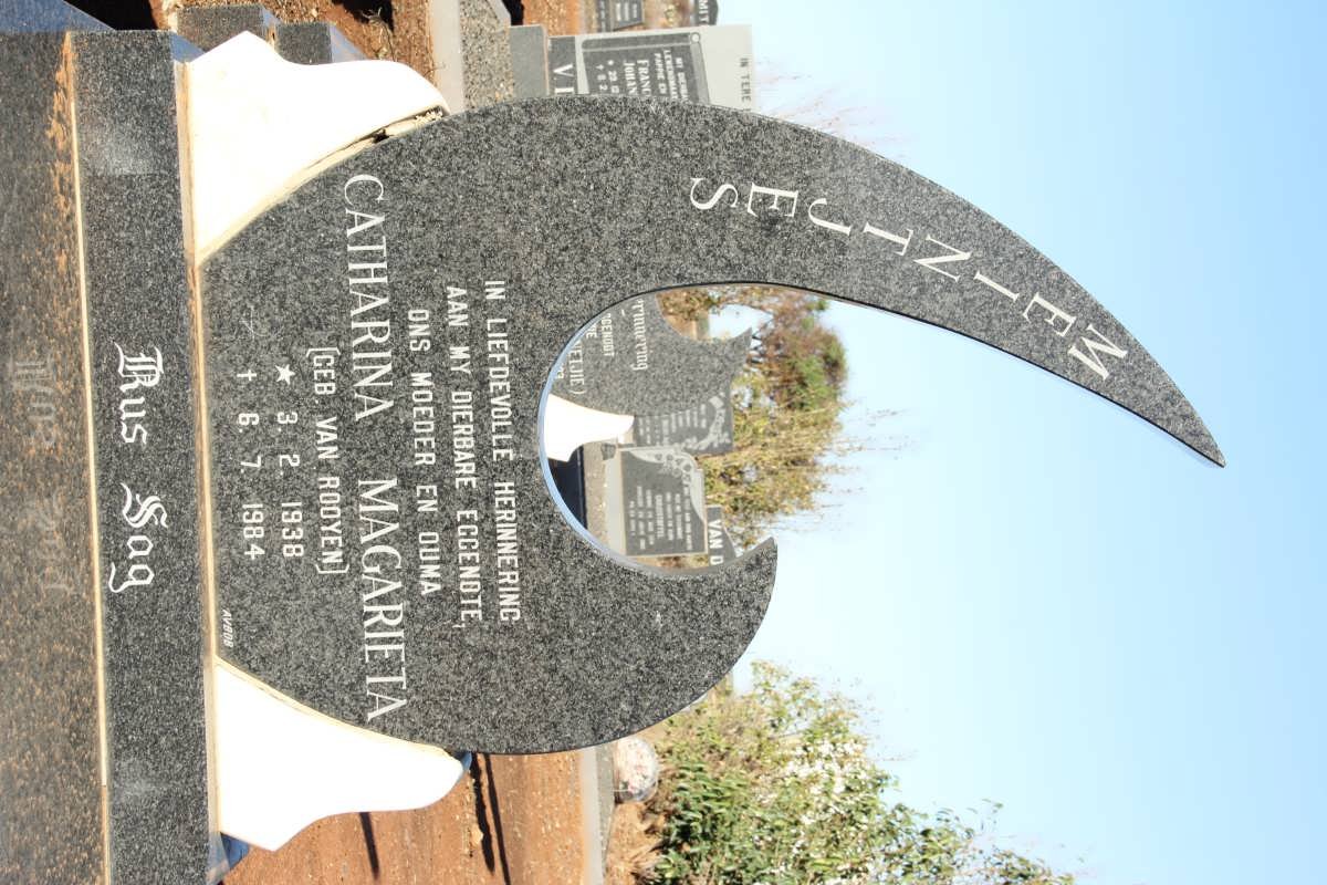 MEINTJES Catharina Magarieta nee VAN ROOYEN 1938-1984