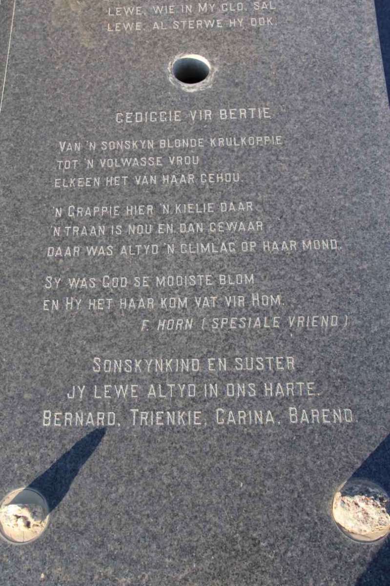 MERWE Bernadette, van der 1976-1997