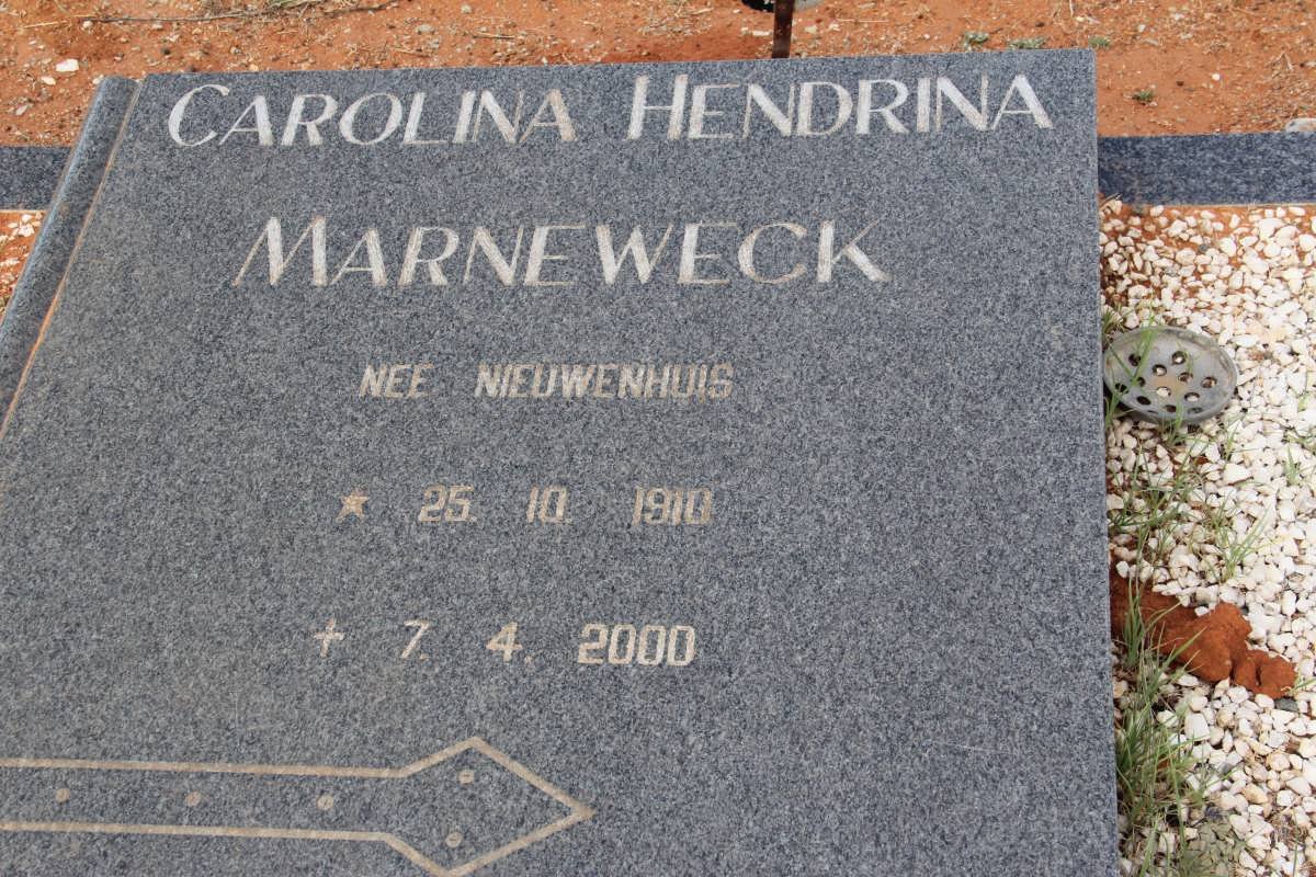 MARNEWECK Carolina Hendrina NIEUWENHUIS 1910-2000