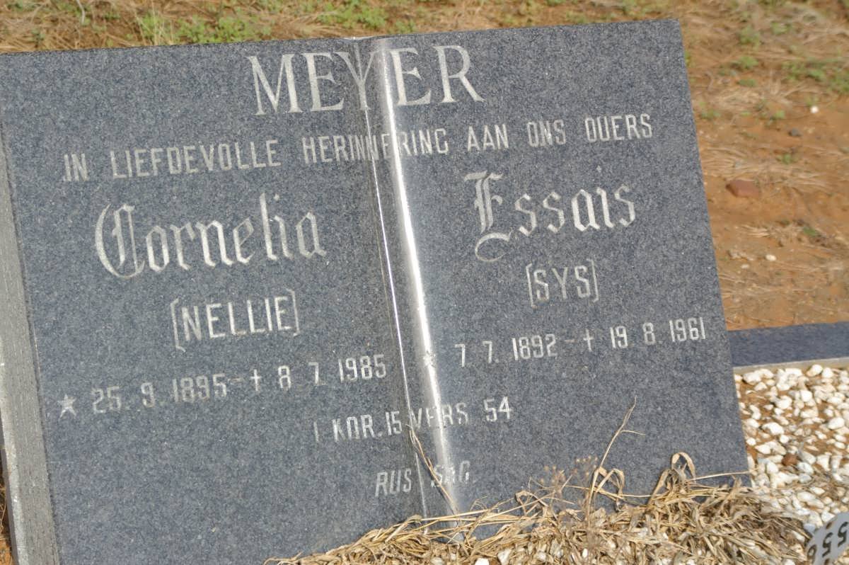 MEYER Essais 1892-1961 &amp; Cornelia 1895-1985