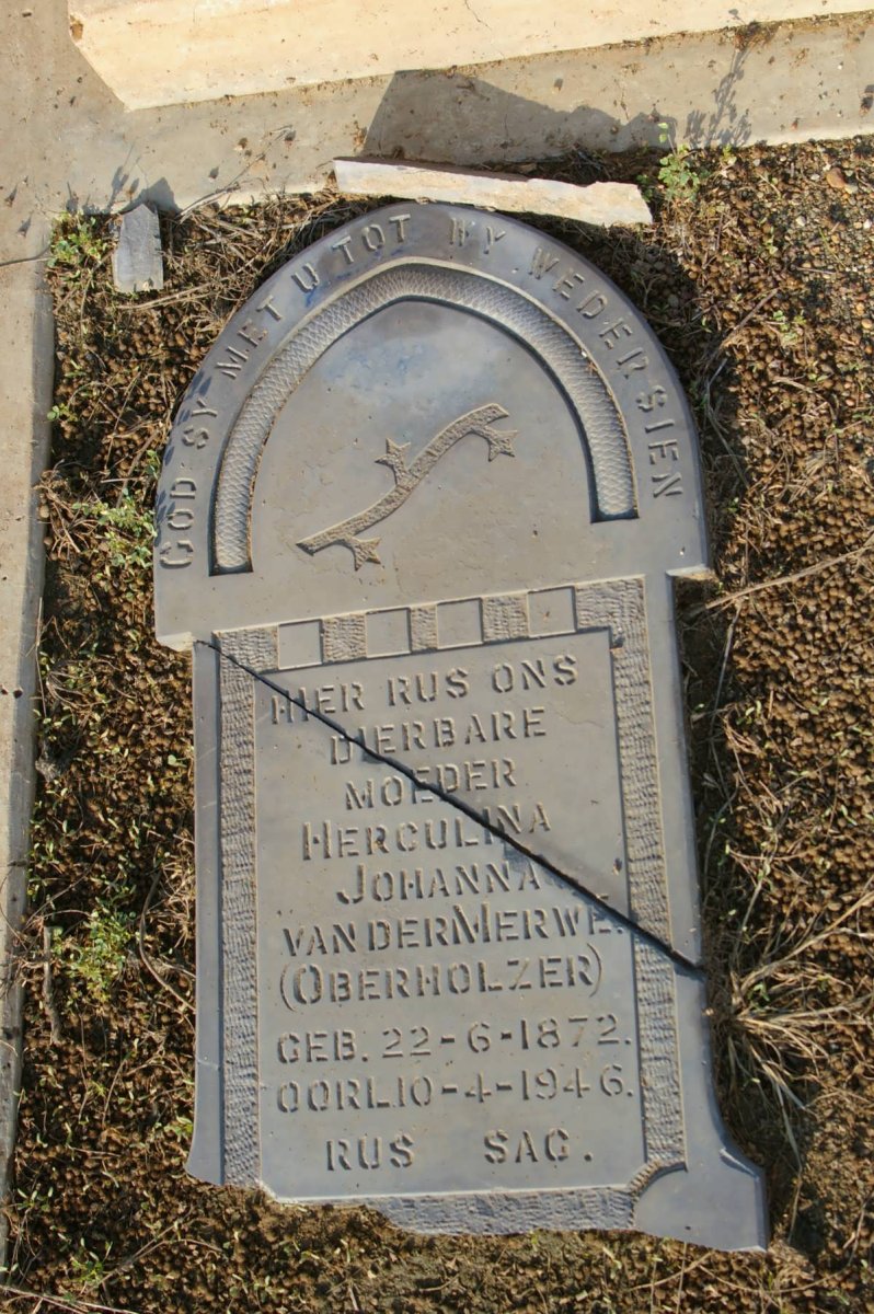 MERWE Herculina Johanna, van der nee OBERHOLZER 1872-1946