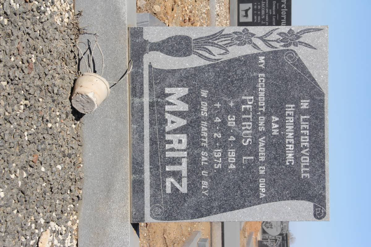 MARITZ Petrus L. 1904-1975