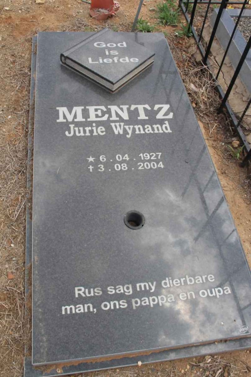 MENTZ Jurie Wynand 1927-2004