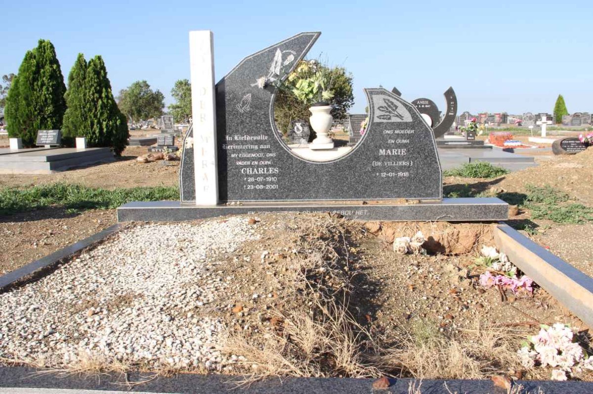 MERWE Charles, van der 1910-2001 &amp; Marie DE VILLIERS 1918-