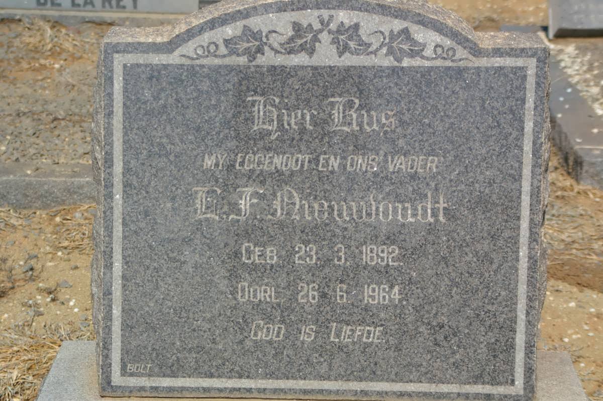 NIEUWOUDT E.F. 1892-1964
