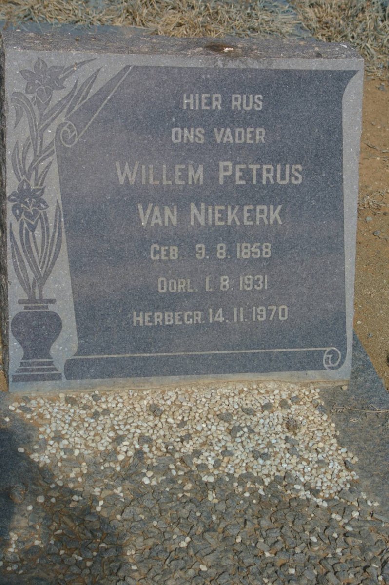 NIEKERK Willem Petrus, van 1858-1931