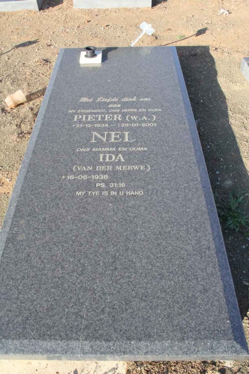 NEL W.A. 1934-2001 &amp; Ida van der MERWE 1938-