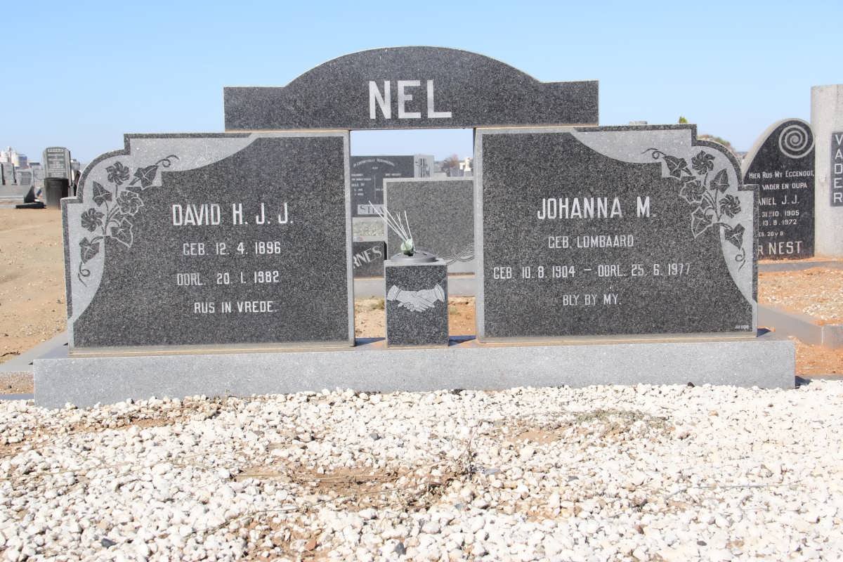 NEL David H.J.J. 1896-1982 &amp; Johanna M. LOMBAARD 1904-1977