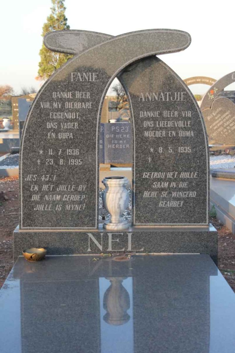 NEL Fanie 1936-1995 &amp; Annatjie 1935-