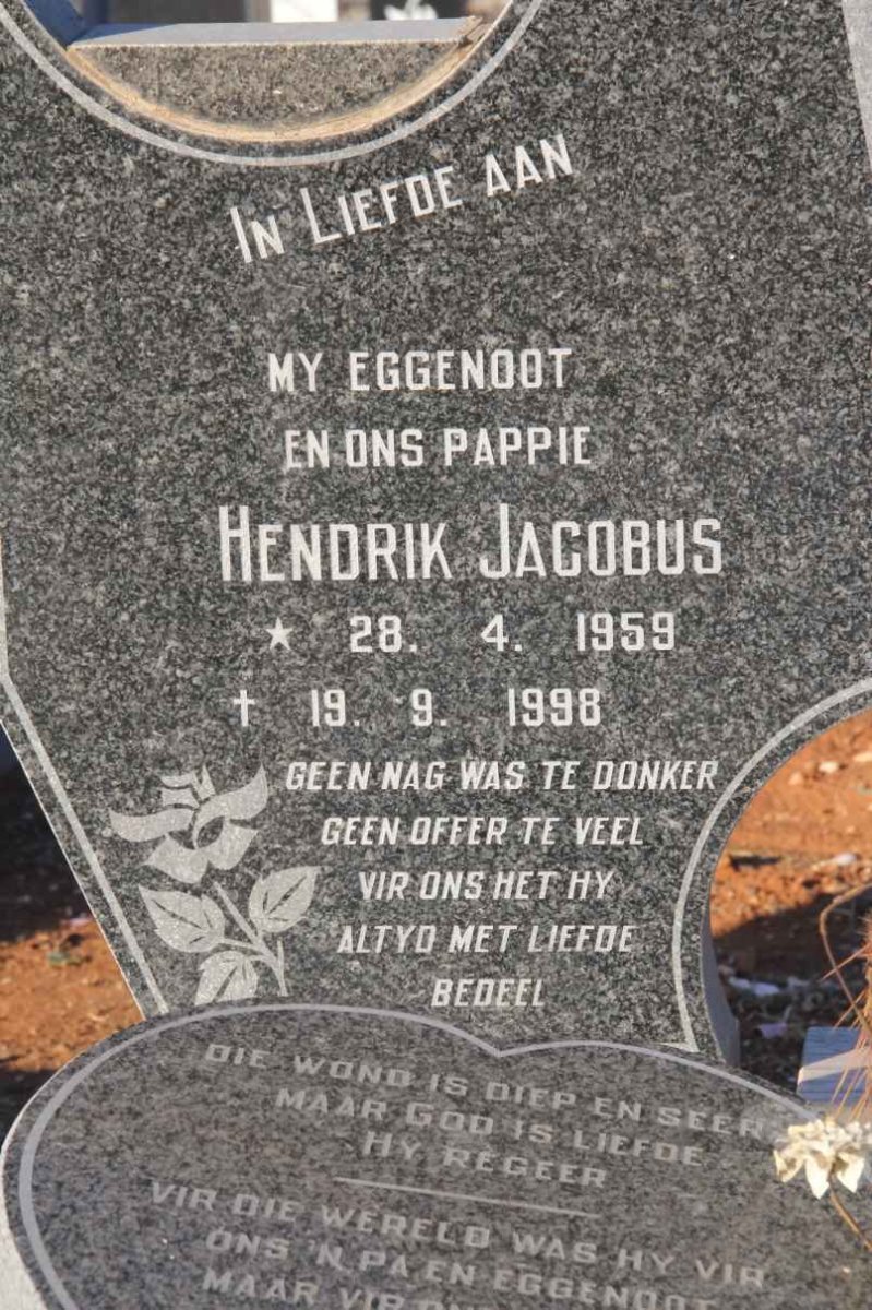 NEL Hendrik Jacobus 1959-1998 