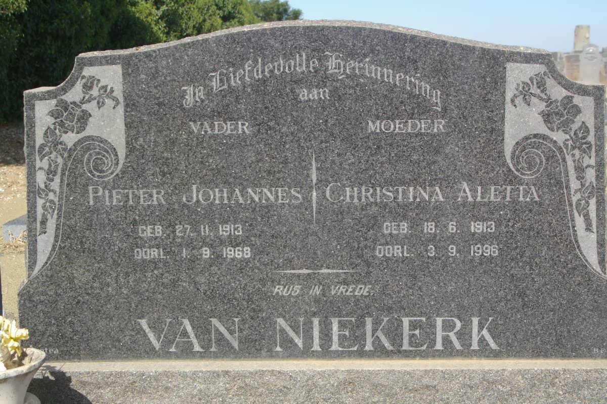 NIEKERK Pieter Johannes, van 1913-1968 &amp; Christina Aletta 1913-1996