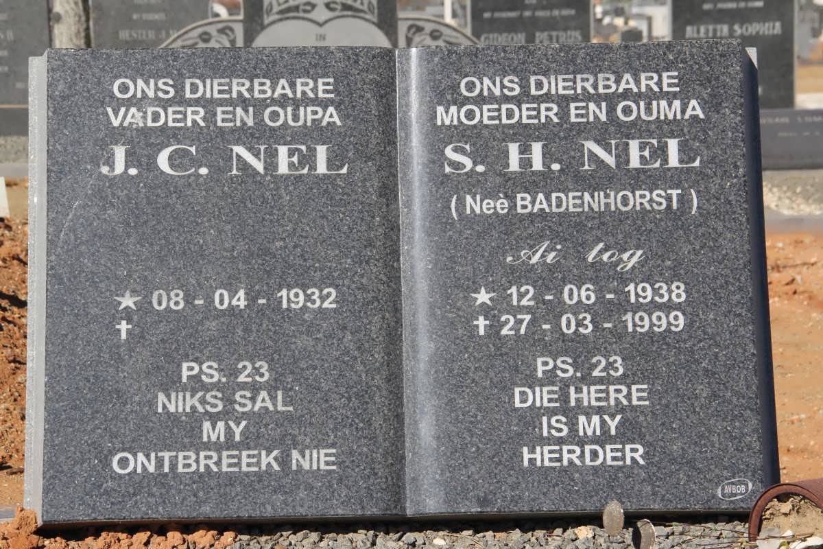 NEL J.C. 1932- &amp; S.H. BADENHORST 1938-1999