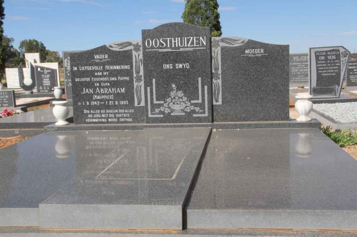 OOSTHUIZEN Jan Abraham 1943-1993