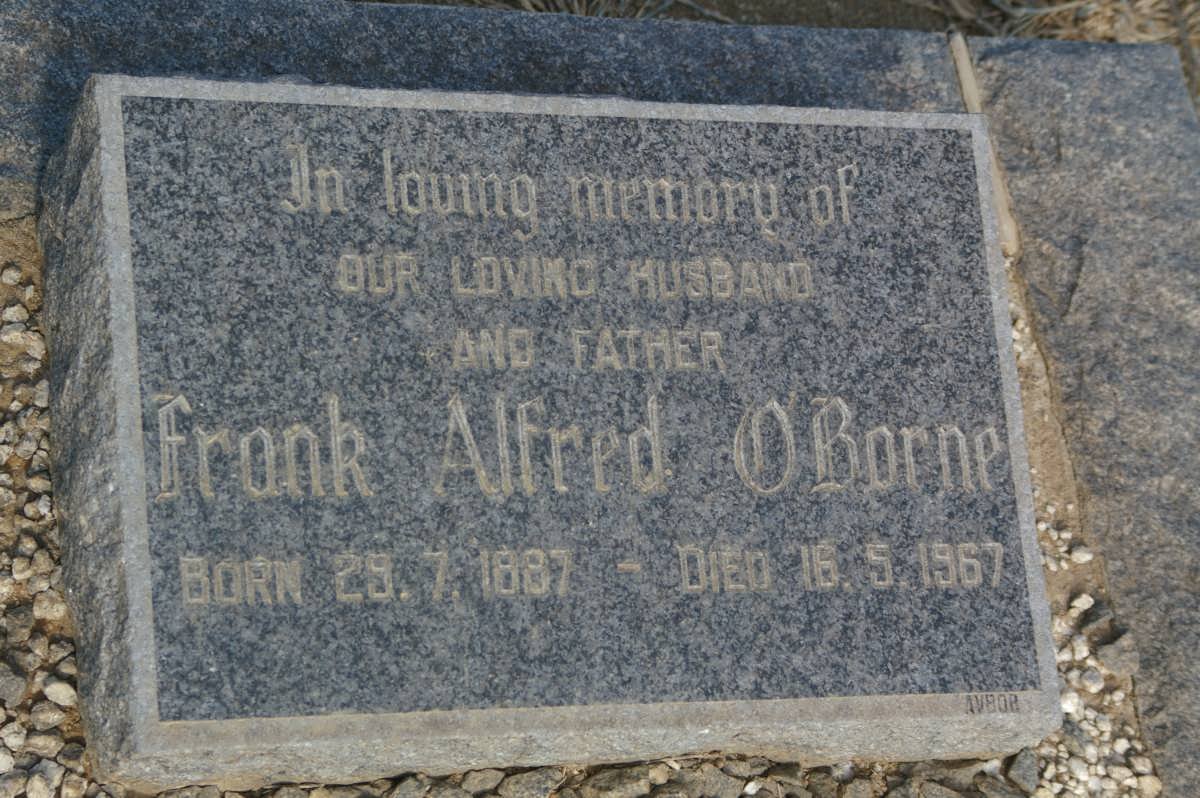 O'BORNE Frank Alfred 1887-1967