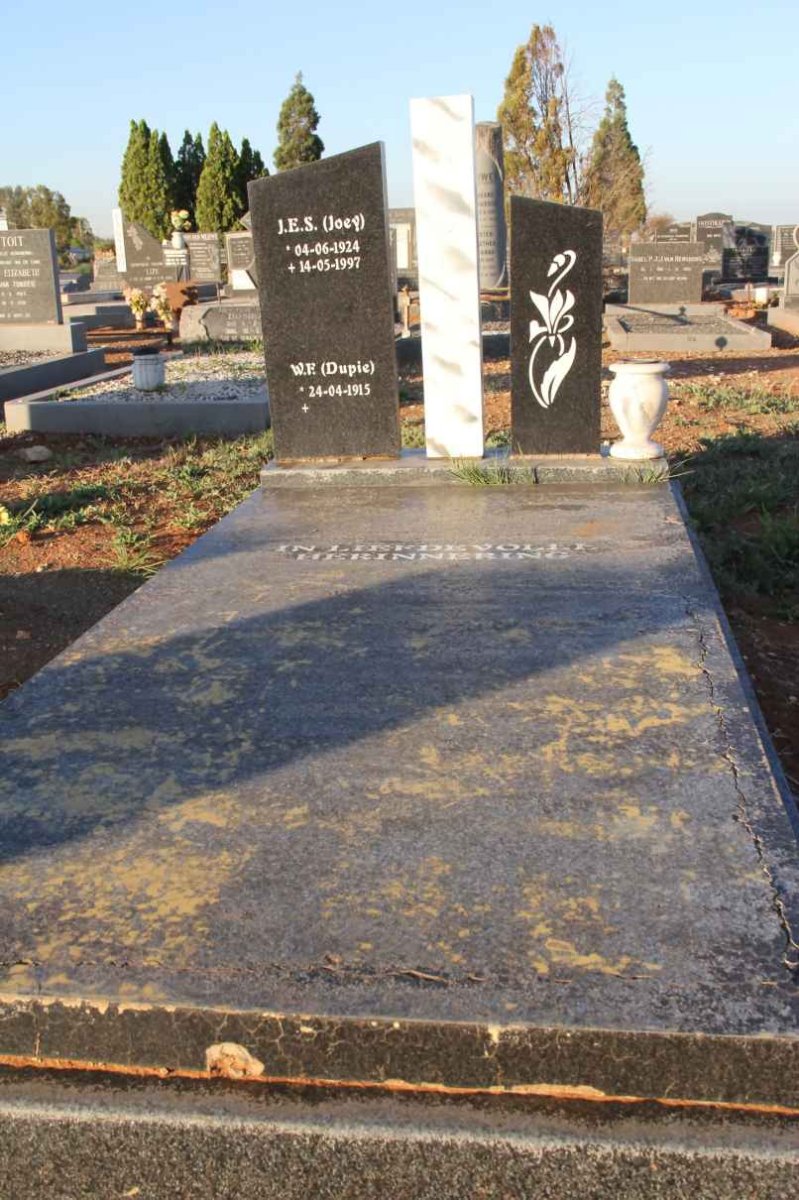 PLESSIS W.F., du 1915- &amp; J.E.S. 1924-1997