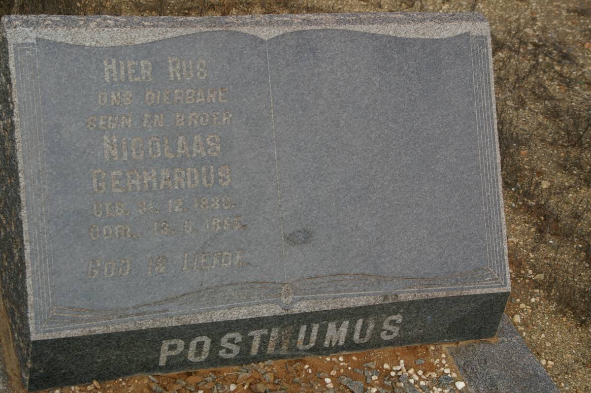 POSTHUMUS Nicolaas Gerhardus 1880-1953