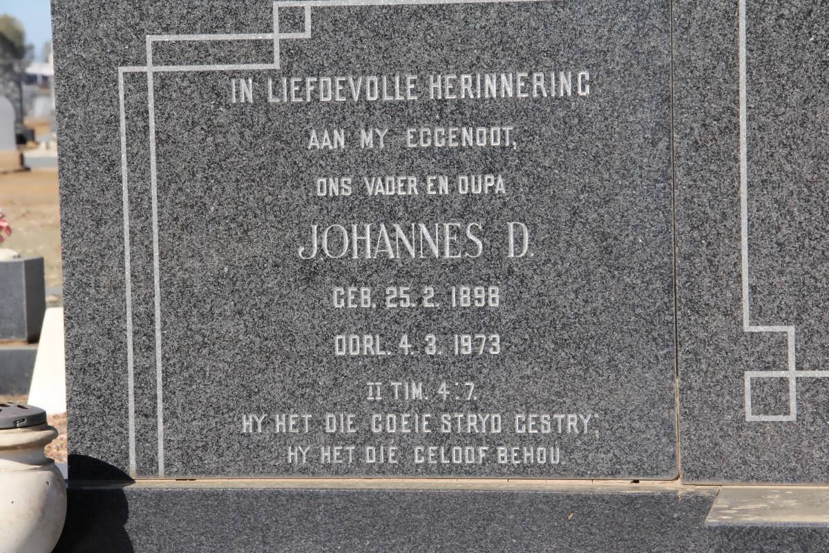 POTGIETER Johannes D. 1898-1973
