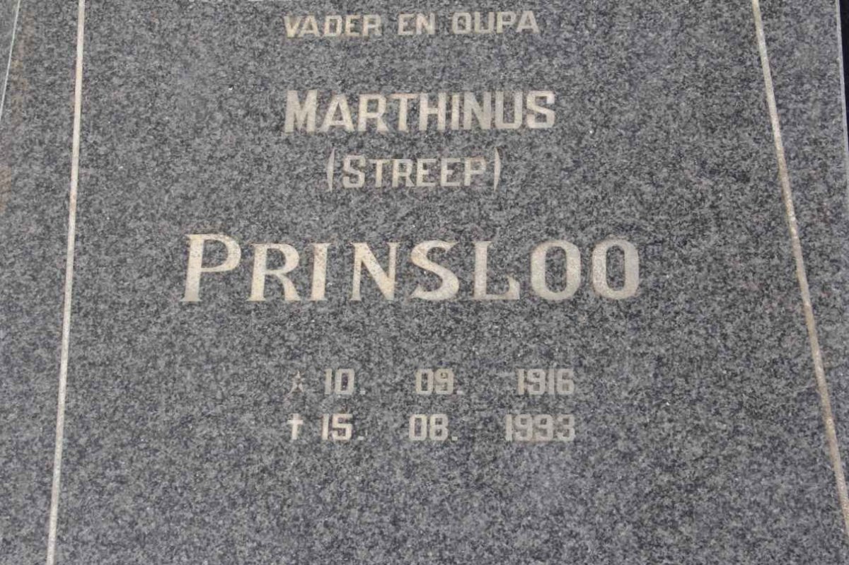 PRINSLOO Marthinus 1916-1993