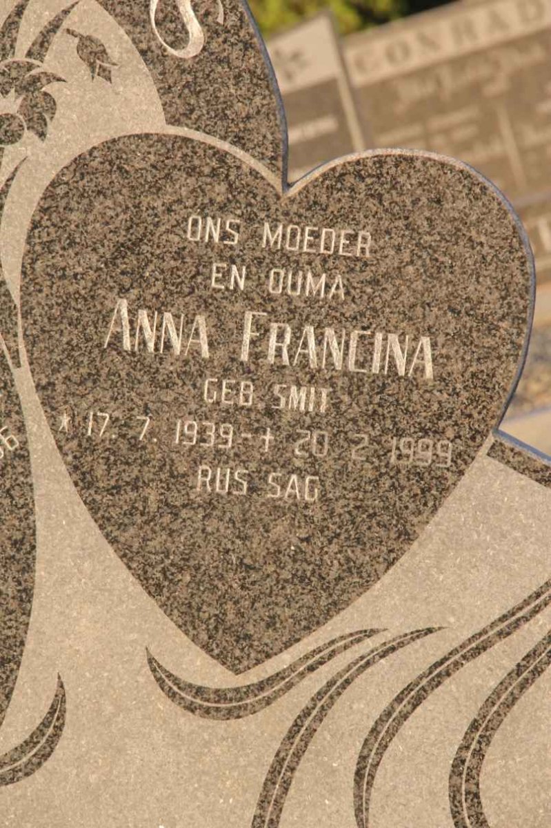 PLESSIS Anna Francina, du nee SMIT 1939-1999