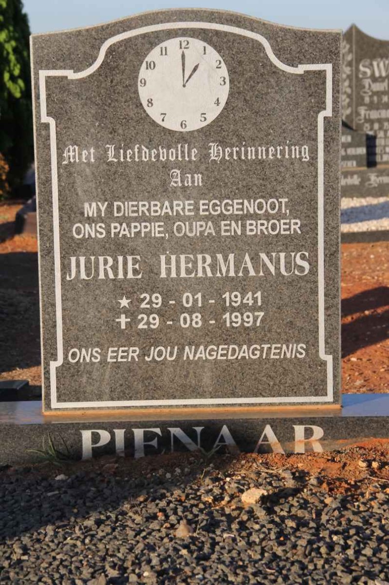 PIENAAR Jurie Hermanus 1941-1997