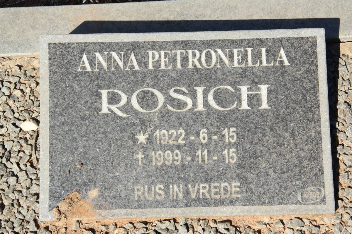 ROSICH Anna Petronella 1922-1999