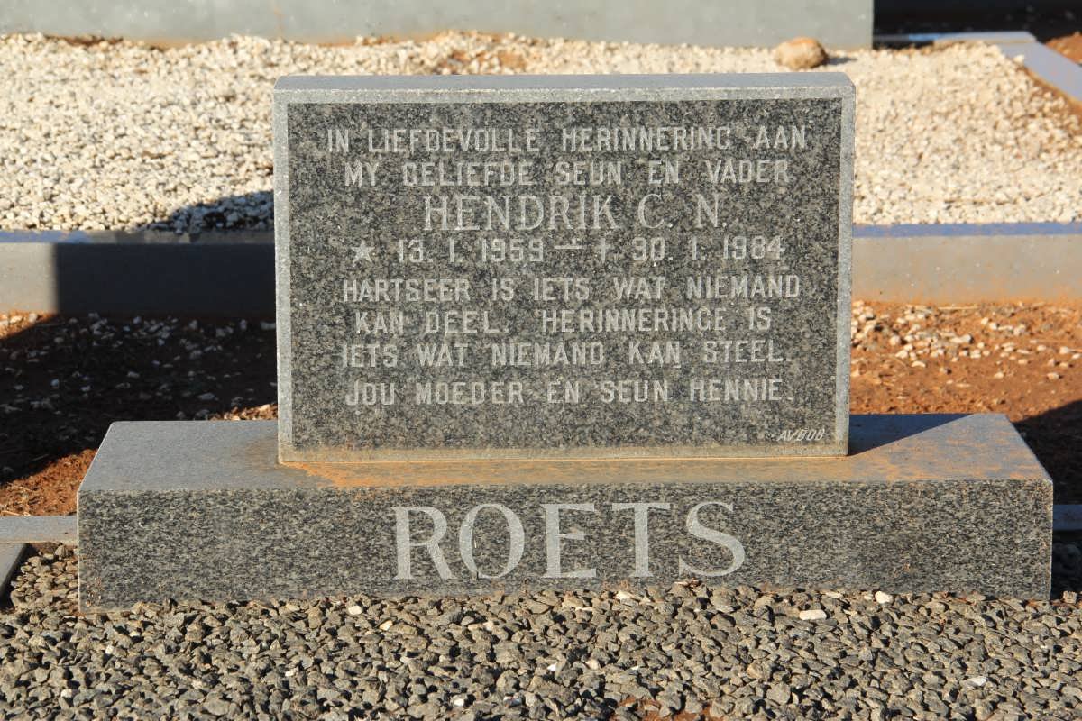 ROETS Hendrik C.N. 1959-1984