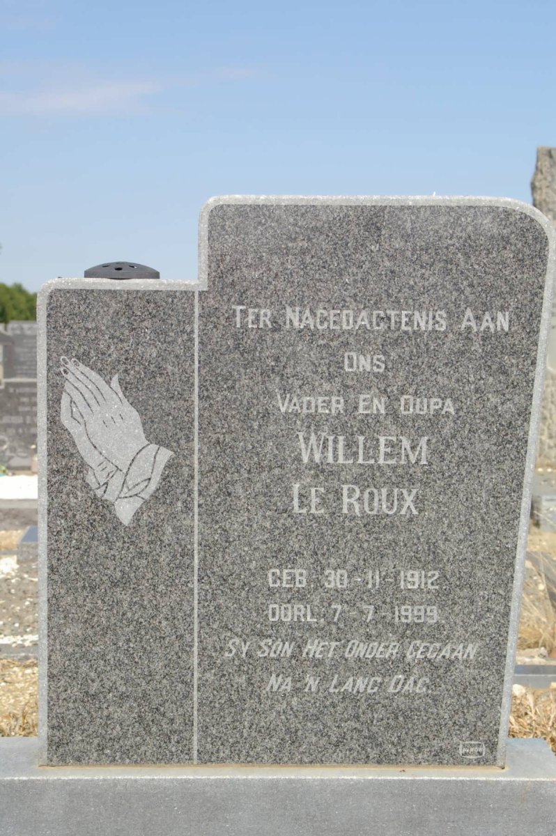 ROUX Willem, le 1912-1999