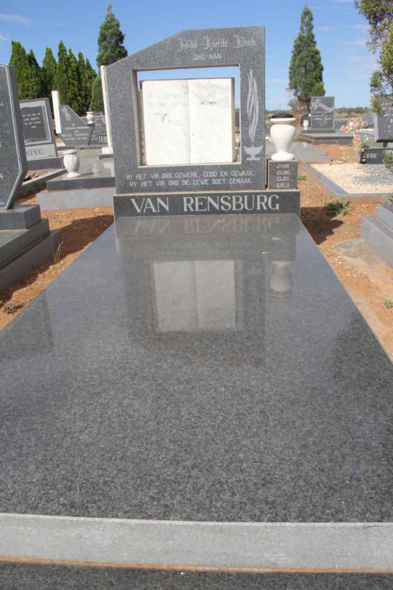 RENSBURG Ivan, van 1947-1994 &amp; Esther 1949-