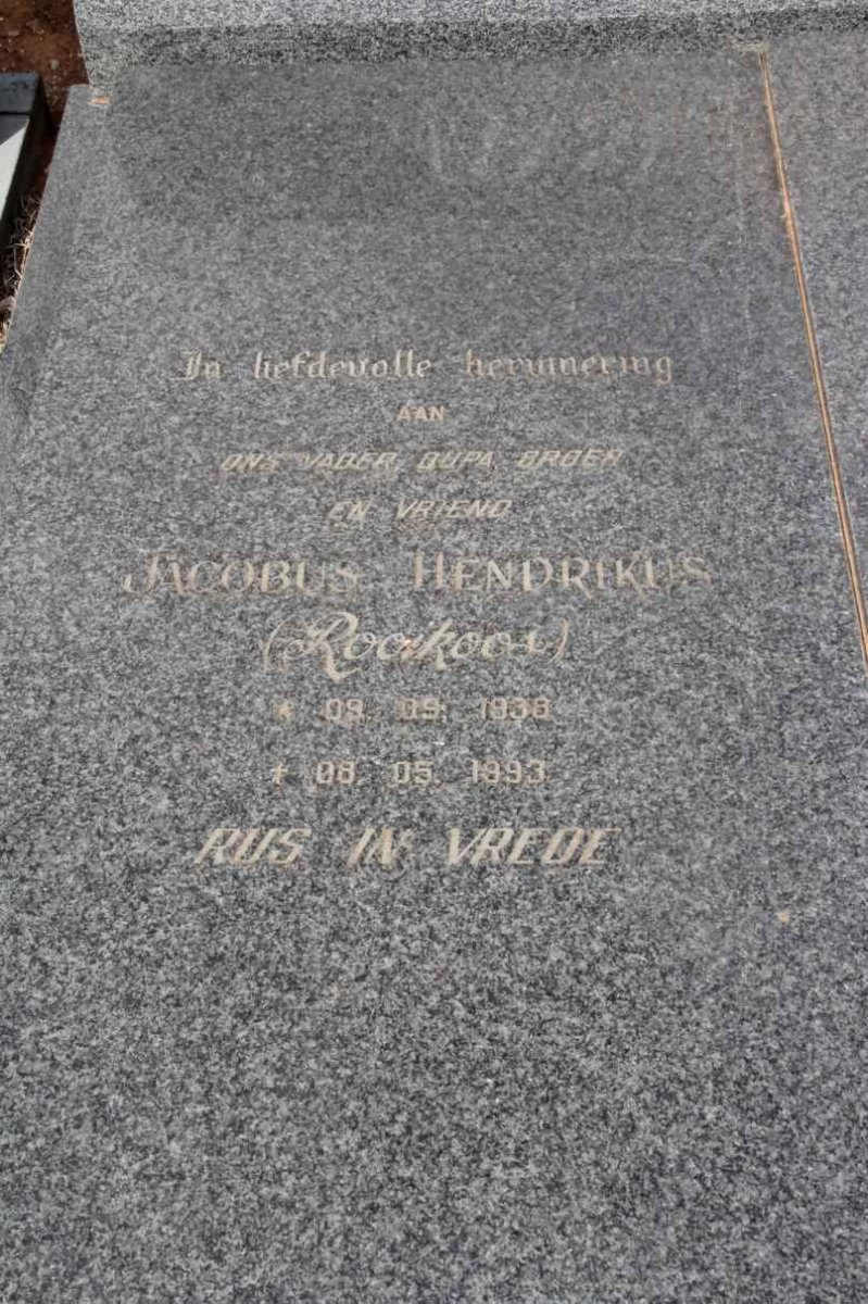 RENSBURG Jacobus Hendrikus, Janse van 1938-1993