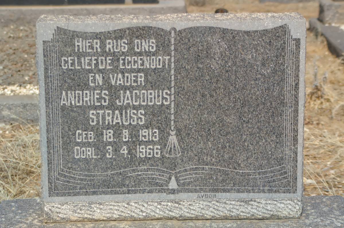STRAUSS Andries Jacobus 1913-1966