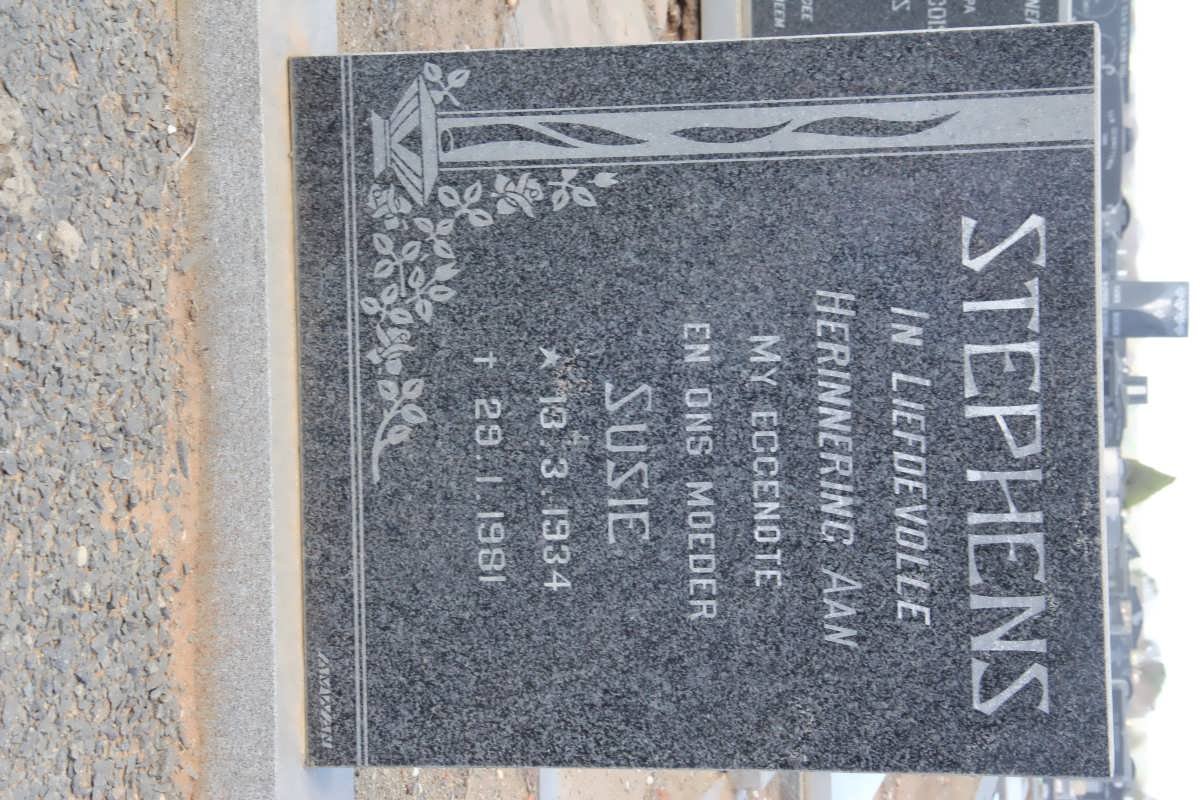 STEPHENS Susie 1934-1981