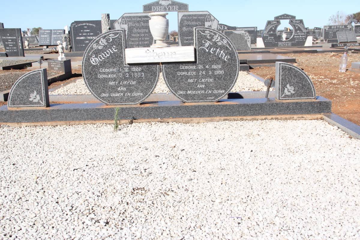 STEYN Gawie 1922-1993 &amp; Lettie 1926-1988