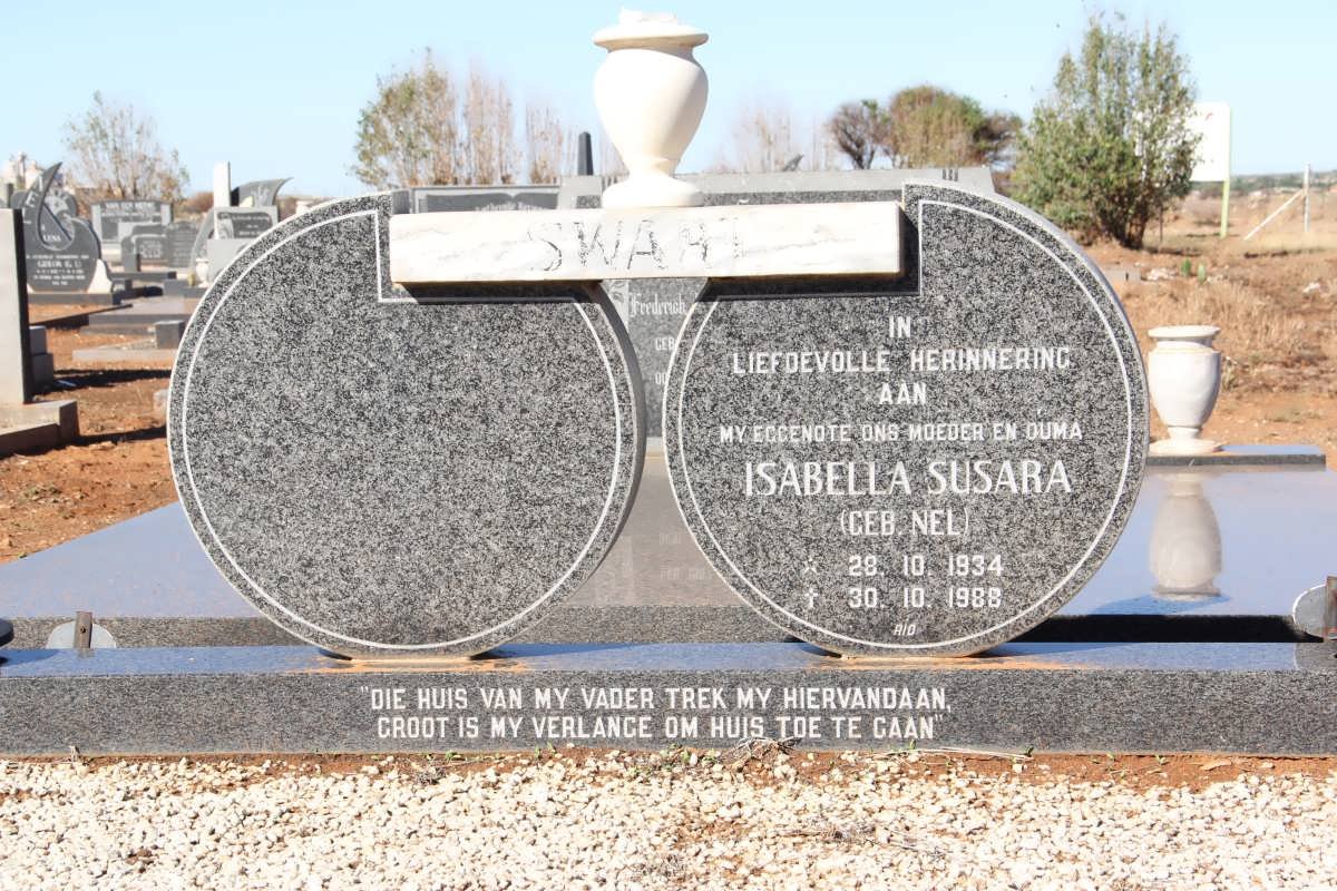 SWART Isabella Susara nee NEL 1934-1988
