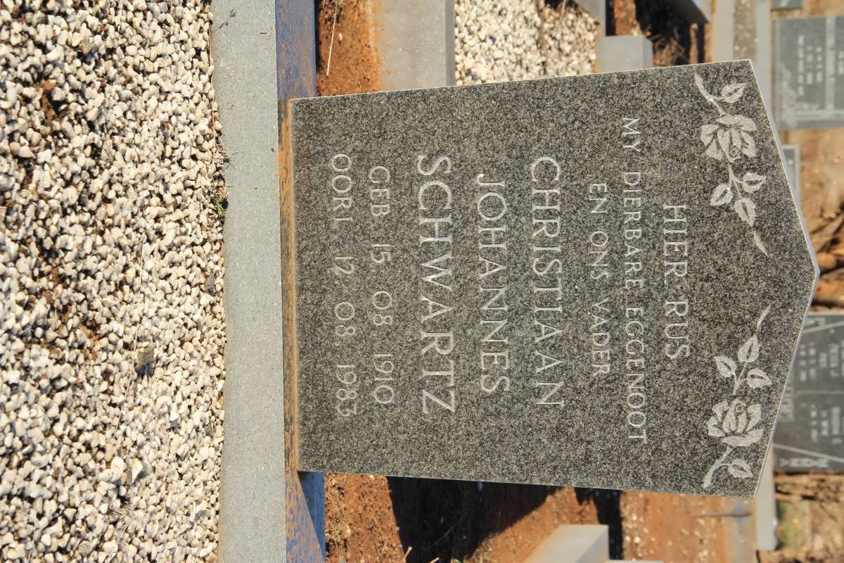 SCHWARTZ Christiaan Johannes 1910-1983