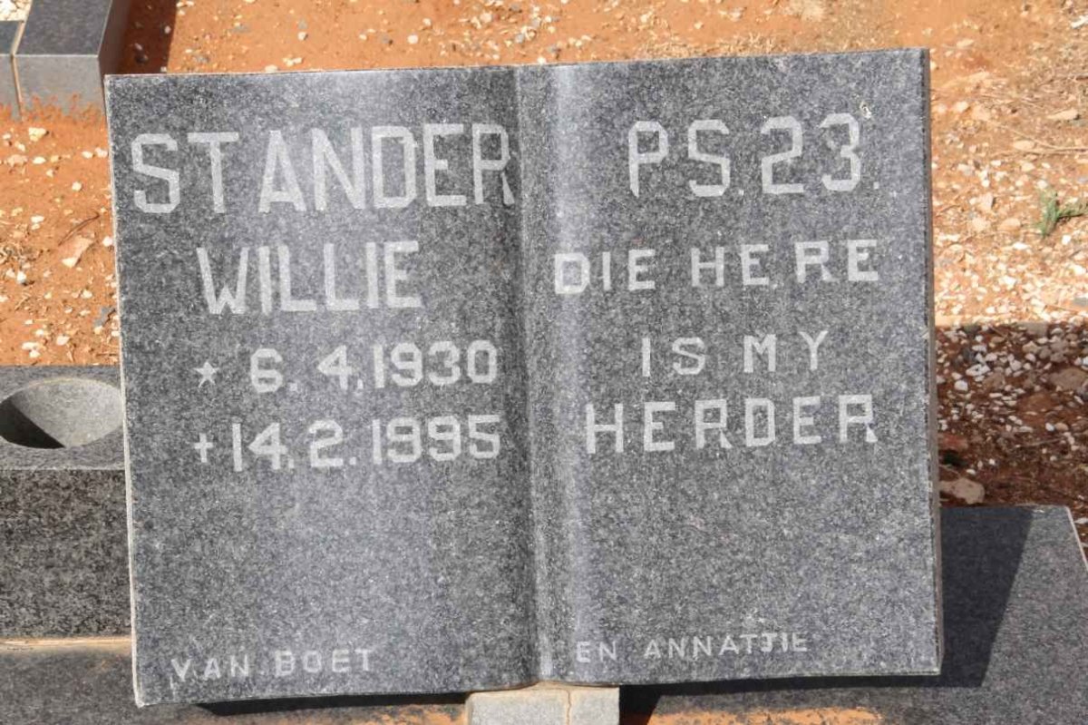 STANDER Willie 1930-1995