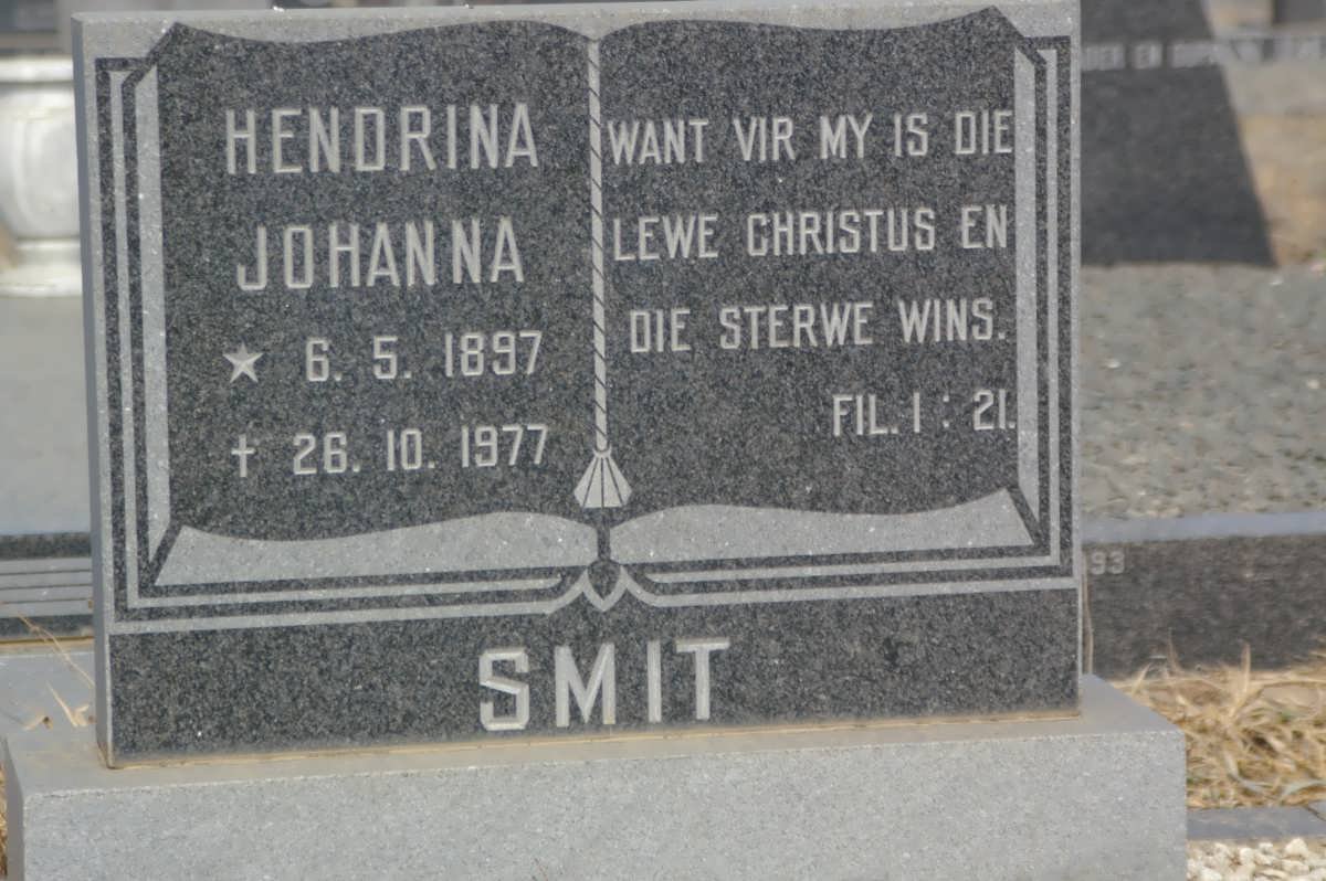 SMIT Hendrina Johanna 1897-1977