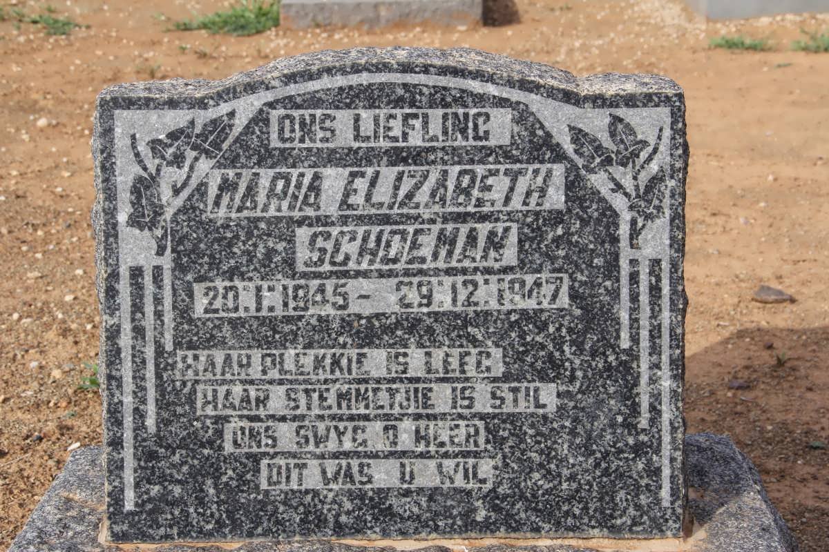 SCHOEMAN Maria Elizabeth 1945-1947