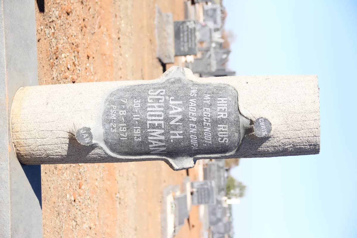SCHOEMAN Jan H. 1913-1971 &amp; Francina J.W. 1919-