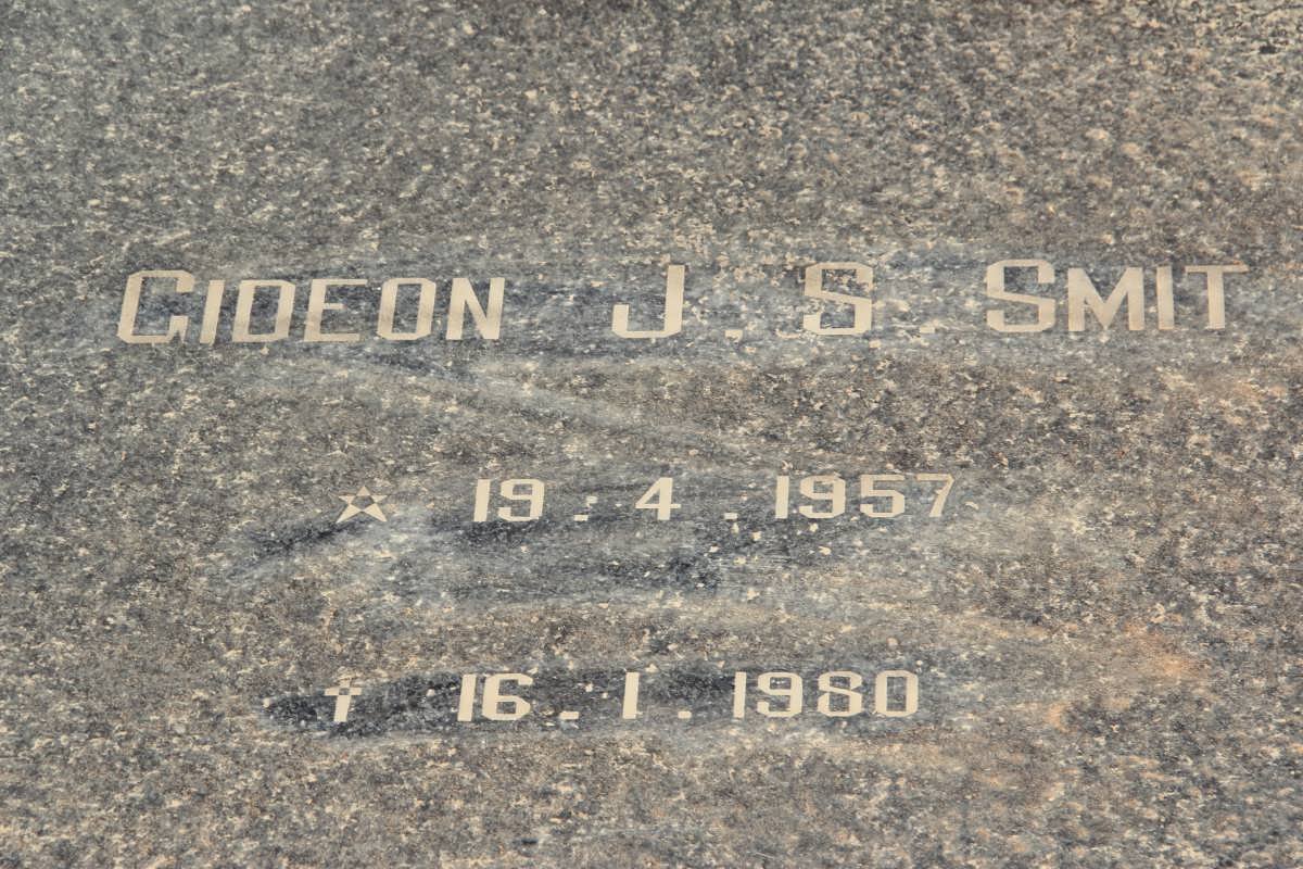 SMIT Gideon J.S. 1957-1980