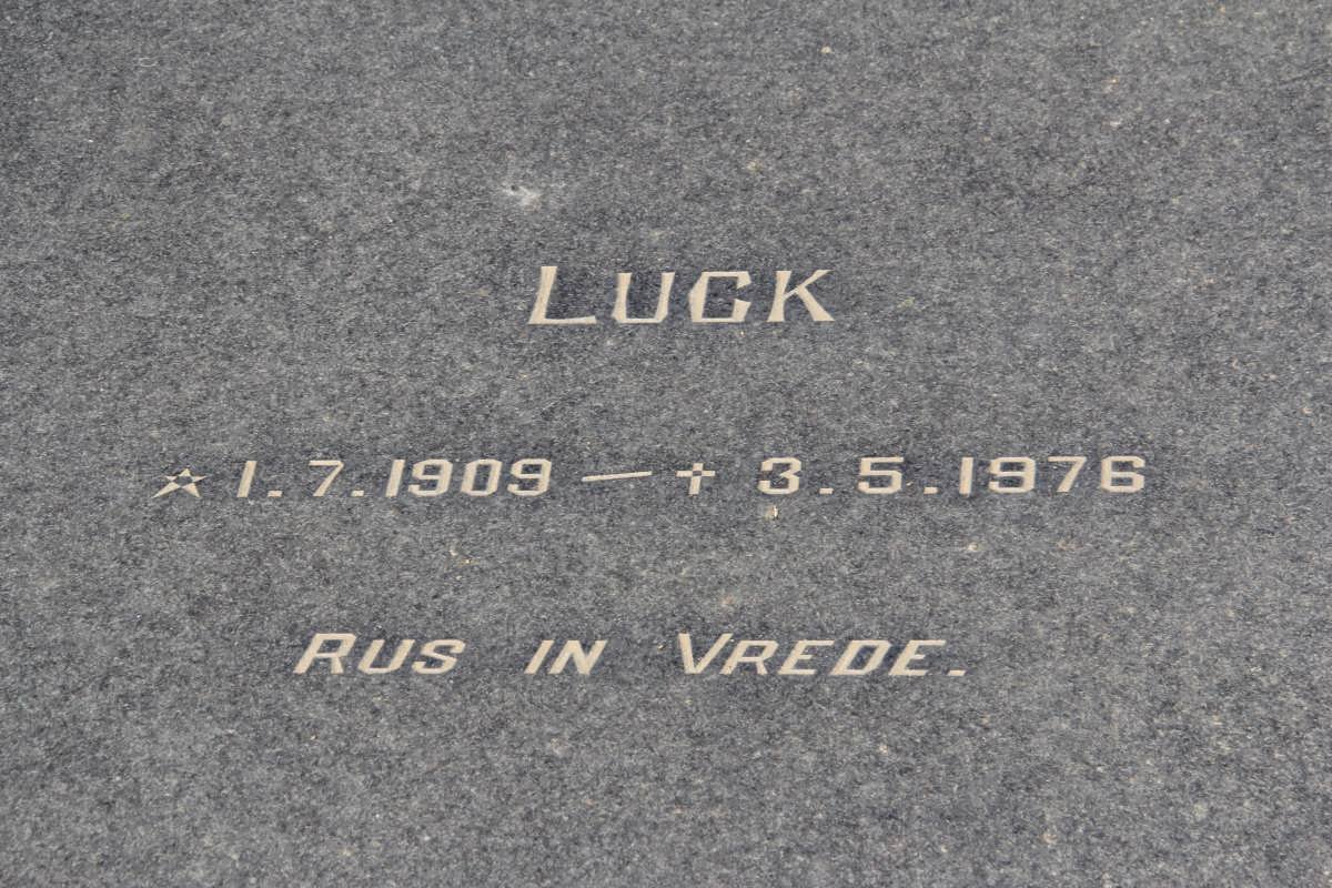 STANDER Luck 1909-1976