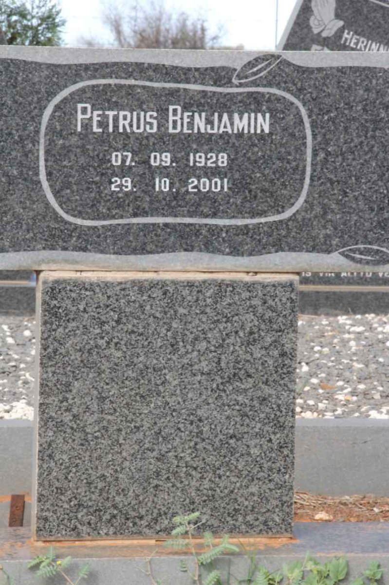 SMITH Petrus Benjamin 1928-2001