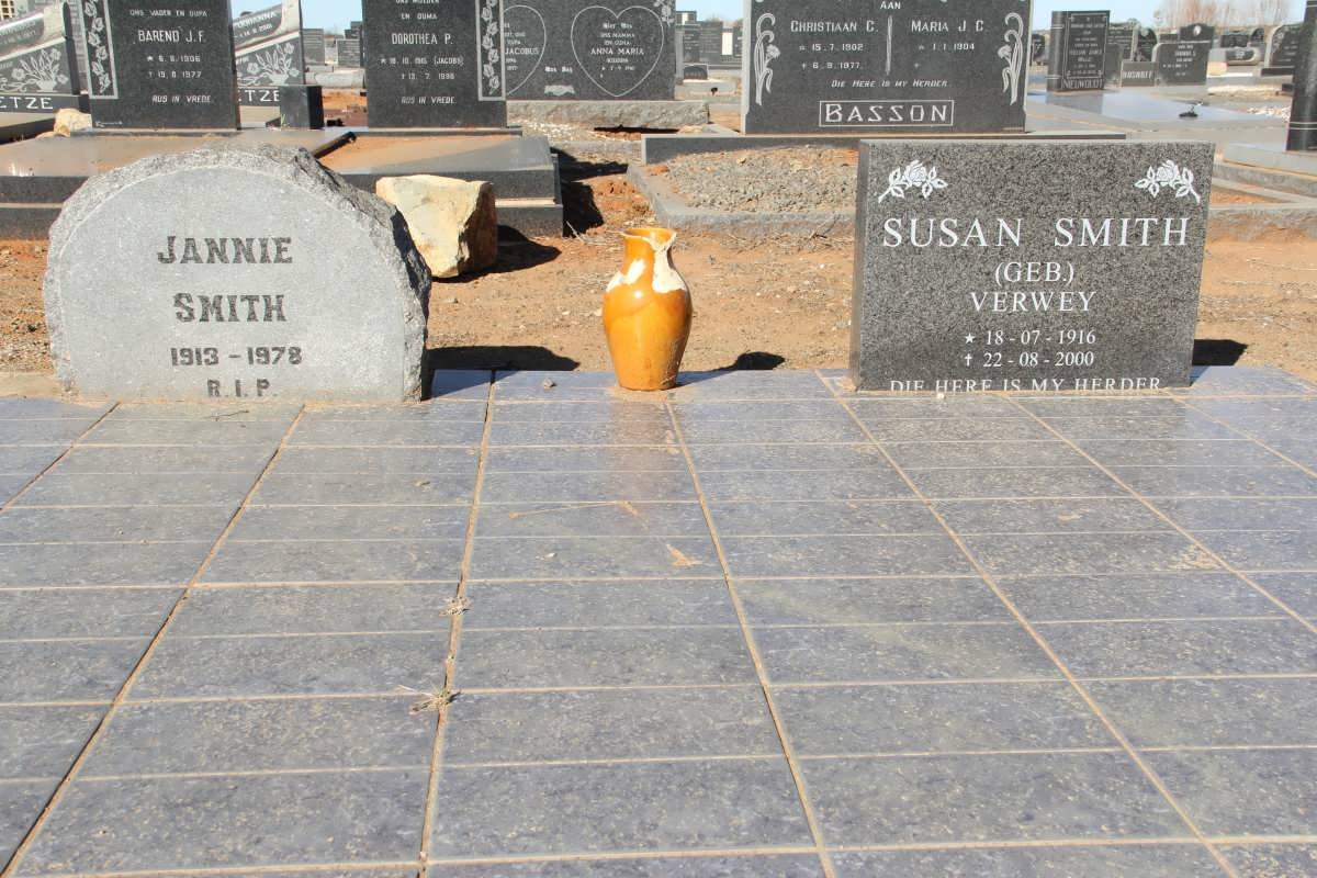 SMITH Jannie 1913-1978 &amp; Susan VERWEY 1916-2000