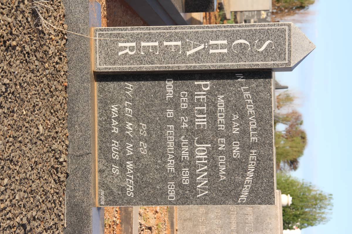 SCHÄFER Pietjie Johanna 1919-1990