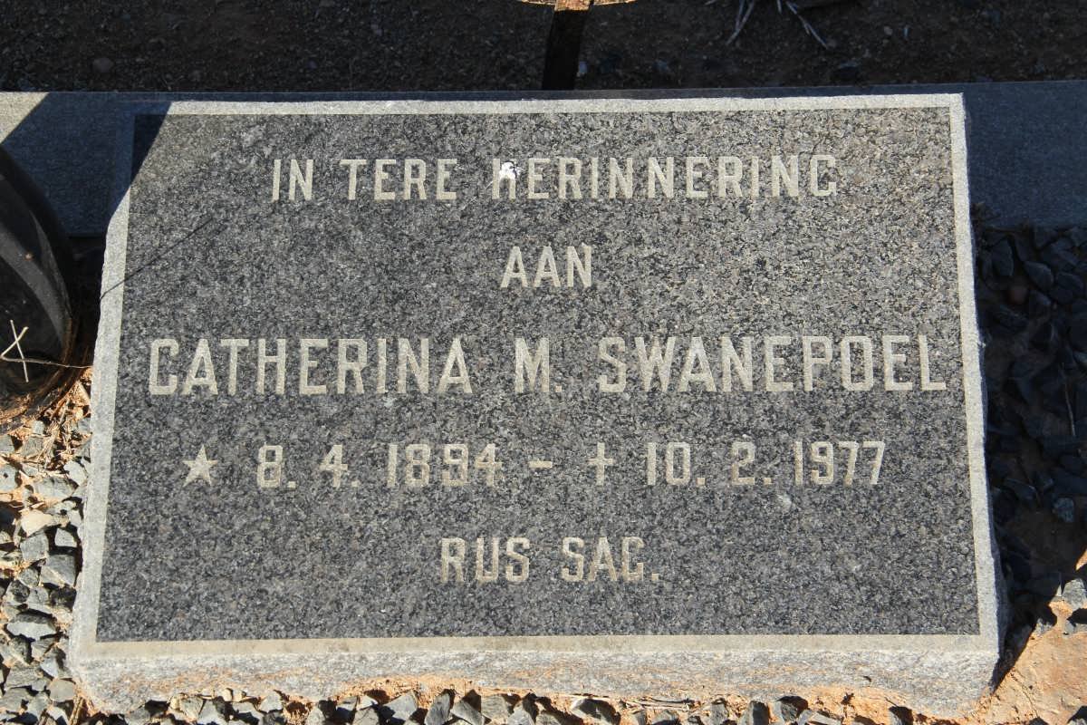 SWANEPOEL Catherina M. 1894-1977