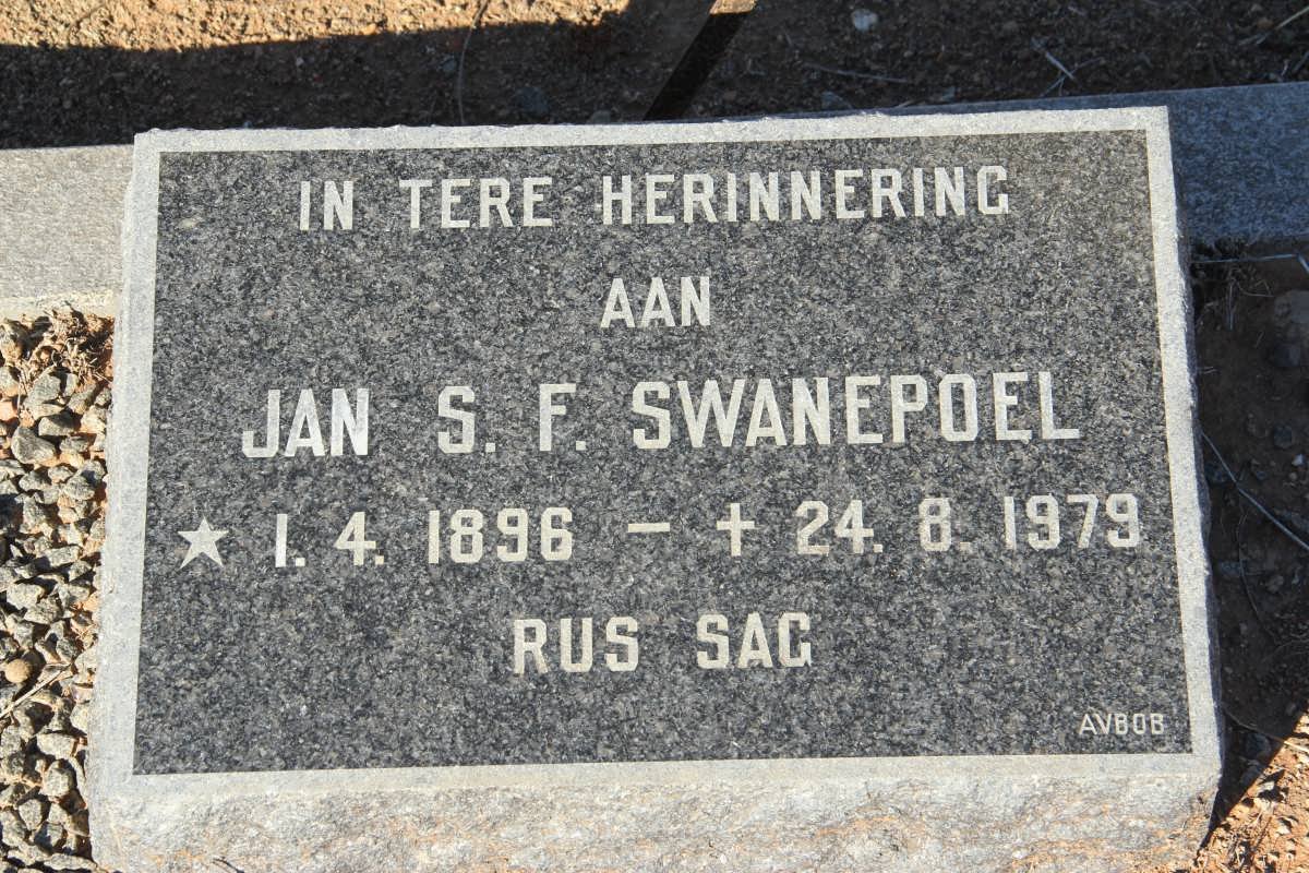 SWANEPOEL Jan. S.F. 1896-1979