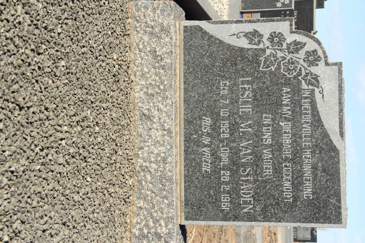 STADEN Leslie M., van 1928-1961