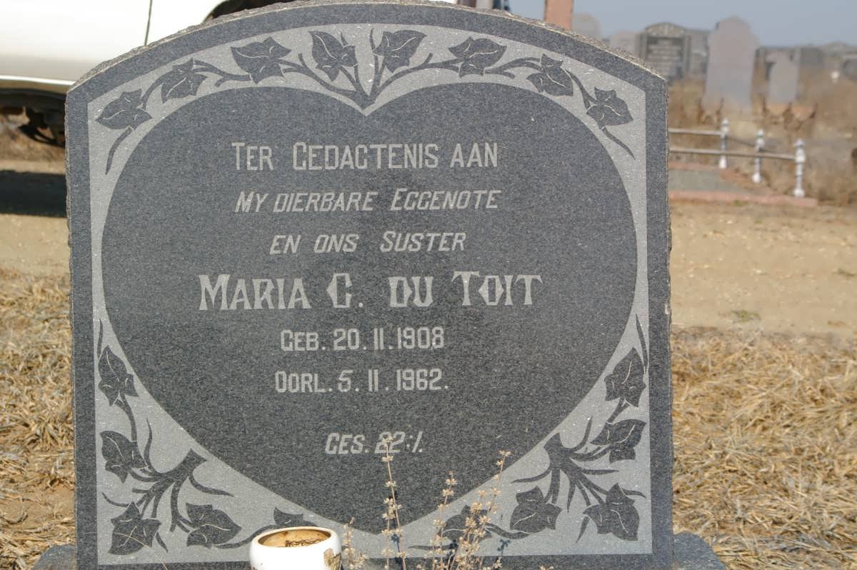 TOIT Maria C., du 1908-1962