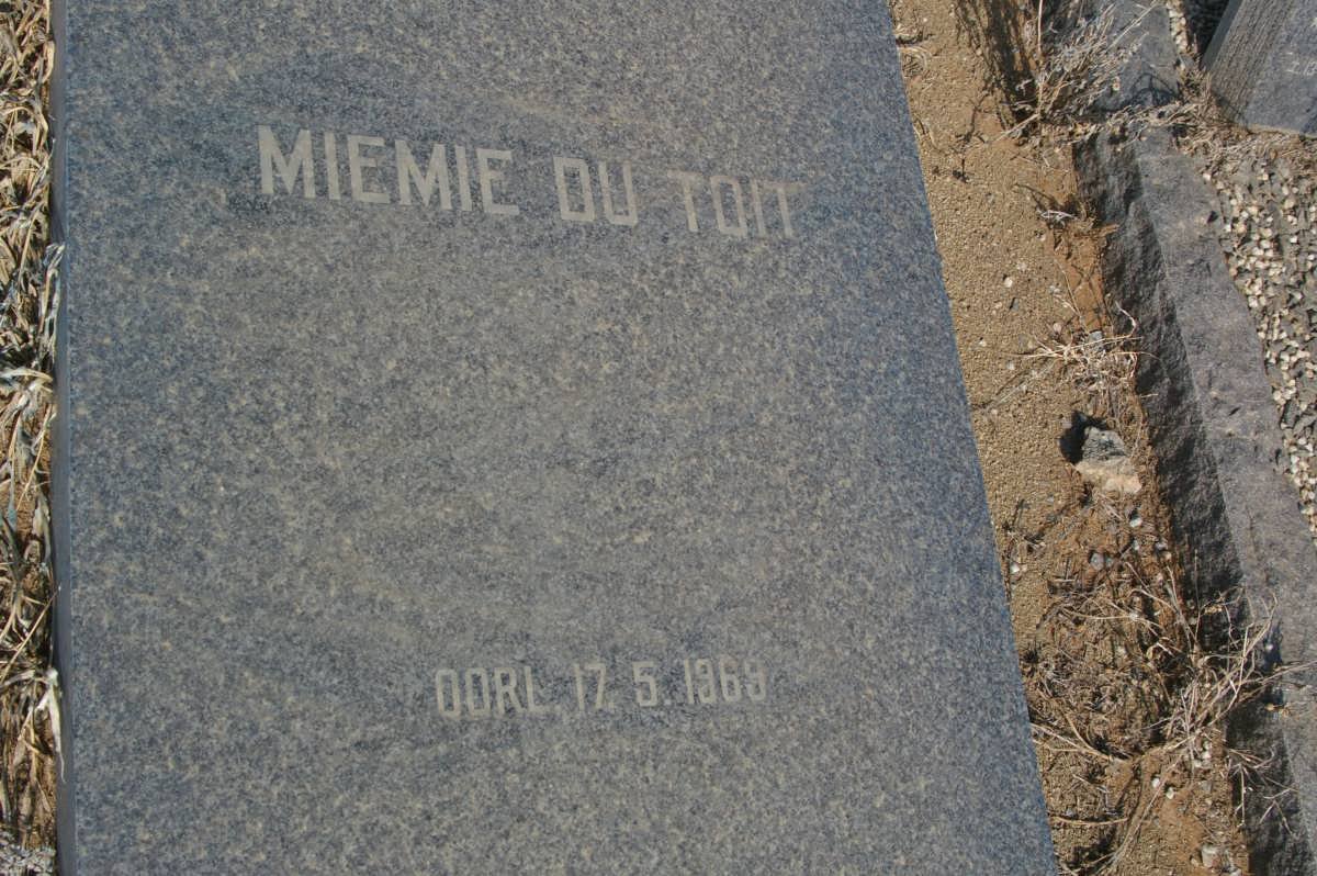 TOIT Miemie, du -1969